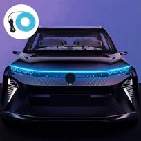 LED juosta automobiliui - Šviesiai mėlyna