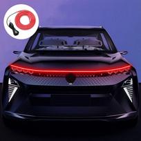 LED juosta automobiliui - Raudona