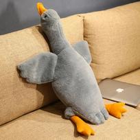 Didelis pliušinis žaislas - "Antis" - Pilka / 160 cm