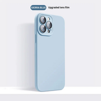 Silikoninis iPhone dėklas su objektyvo apsauga - Mėlyna / iPhone 13