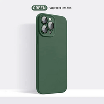 Silikoninis iPhone dėklas su objektyvo apsauga - Žalia / iPhone 13