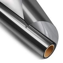 Veidrodinė langų plėvelė nuo saulės - Juoda / 200 cm x 50 cm