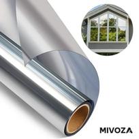 Veidrodinė langų plėvelė nuo saulės - Sidabrinė / 200 cm x 50 cm