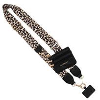 Specialus telefono diržas su dėklu - Leopardinė