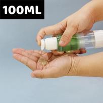 Skystų kosmetikos priemonių dozatorius - Su pompa / Didelis (100 ml) / 2 vnt.