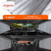 Magnetinės užuolaidos automobilio langams - Pilka / Priekinių ir galinių langų užuolaidos (4 vnt.)