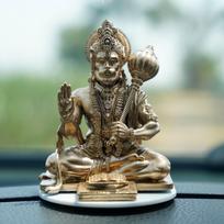 Dekoracija automobilio salonui - "Hanumanas" - Šviesiai auksinė