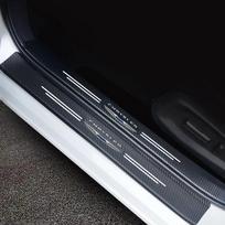 Automobilio durelių slenksčių juostos - BMW / 9 vnt. (priekinių ir galinių durelių slenksčių juostos x 2 + Bagažinės slenksčio juosta)