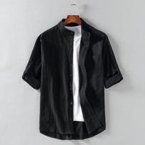 Marškiniai vyrams - Juoda / 4XL