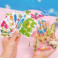 3D delionių rinkinys (40 dėlionės) - 40 delionių rinkinys (Dinozaurai + Tankai + Vabzdžiai + Lėktuvai)