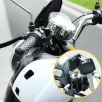Motociklo šalmo apsauginė spyna