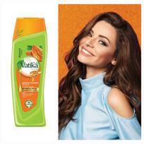 Drėkinamasis šampūnas su migdolais ir medumi Vatika Dabur Sausiems ir besišiaušiantiems plaukams 200 ML + 200 ML