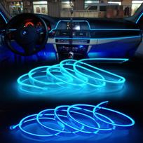 LED juostelė automobilio salonui - Mėlyna