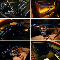 LED juostelė automobilio salonui - Balta