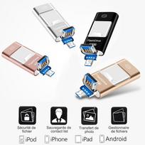 USB atmintinė išmaniajam įrenginiui - Rožinė + C tipo adapteris / 32G