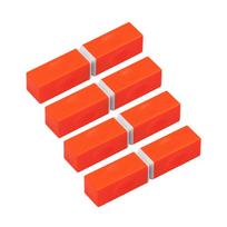 Magnetinės žaidimų kaladėlės - Oranžinė / 8 vnt.
