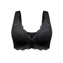 5D push-up liemenėlė su priekiniu užsegimu - Juoda / XL