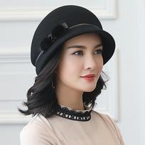 Elegantiška skrybėlė moterims - Juoda