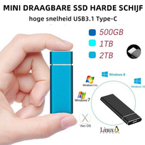 Didelės spartos išorinis kietasis diskas - Mėlyna / 1 TB