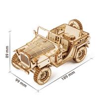 Medinis 3D mechaninis konstruktorius - Karinis džipas