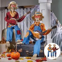 Animaciniai Banjo grojantys skeletai - Raudona