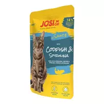JosiCat rich in Codfish in Sauce konservuotas pašaras katėms su menke padaže, 85g