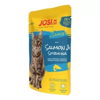 JosiCat rich in Salmon in Sauce konservuotas pašaras katėms su lašiša padaže, 85g