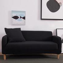 Elastix™ - universalus sofų užvalkalas - Juoda / Trivietė (190-230 cm.)