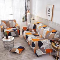 Elastix™ - universalus sofų užvalkalas - Oranžinė svajonė / Trivietė (190-230 cm.)