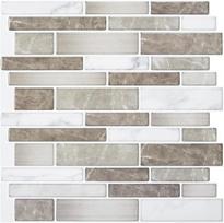 Pearl™ - klijuojama plytelių 3D imitacija - 10 vnt. / Ruda