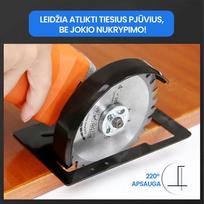 Reguliuojamas kampinio šlifuoklio laikiklis - Reguliuojamas kampinio šlifuoklio laikiklis + apsauginis dangtelis