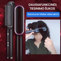 Hairflex™ - Plaukų tiesinimo šepetys - Juoda
