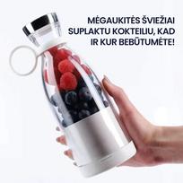 FreshJuice™ – Nešiojamas kokteilių plaktuvas - Balta