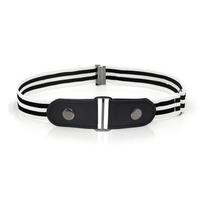 Elastinis diržas be sagties - Dryžuota juodai balta / Vaikai (60cm)