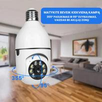 BrightEye™ - Belaidė WiFi vaizdo kamera-lempa