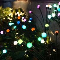 SparkleGlow™ saulės energija įkraunami LED lauko žibintai - Įvairiaspalvė / 12 lempučių (2vnt.)