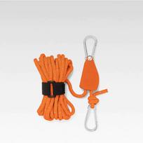 StrongLine™ vėjui atsparus lynas su skriemulio reguliavimu - Orandžinė ( 2 vnt.) / L (6MM X 5M)