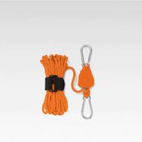 StrongLine™ vėjui atsparus lynas su skriemulio reguliavimu - Orandžinė ( 2 vnt.) / S (4MM X 4M)