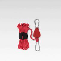 StrongLine™ vėjui atsparus lynas su skriemulio reguliavimu - Raudona ( 2 vnt.) / S (4MM X 4M)
