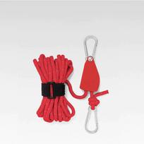 StrongLine™ vėjui atsparus lynas su skriemulio reguliavimu - Raudona ( 2 vnt.) / L (6MM X 5M)
