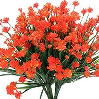 Dirbtinės lauko gėlės - PureFlowers™ - Orandžinė (2 Puokštės)
