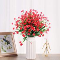 Dirbtinės lauko gėlės - PureFlowers™ - Raudona (2 Puokštės)