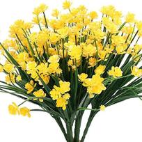 Dirbtinės lauko gėlės - PureFlowers™ - Geltona (2 Puokštės)