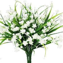 Dirbtinės lauko gėlės - PureFlowers™ - Balta (2 Puokštės)