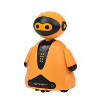 Nupieštas linijas sekantis žaislas - Oranžinis robotas