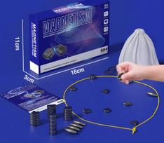 Magnetinių akmenėlių žaidimas - 20 vnt. magnetų (5 formos) + virvelė