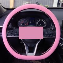 Silikoninis automobilio vairo užvalkalas - Šviesiai rožinė