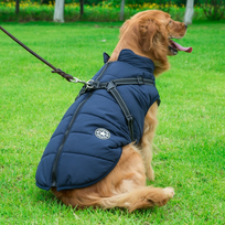 DogFashion™ neperšlampama žieminė striukė šunims - Mėlyna / 3XL
