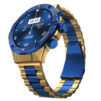 Berea TK17 Smart Watch 2024 – Moderniausias ir Populiariausias Išmanusis Laikrodis ⌚✨ - Auksinė mėlyna