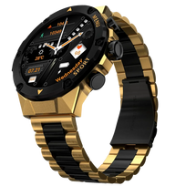 Berea TK17 Smart Watch 2024 – Moderniausias ir Populiariausias Išmanusis Laikrodis ⌚✨ - Auksinė su juodais elementais